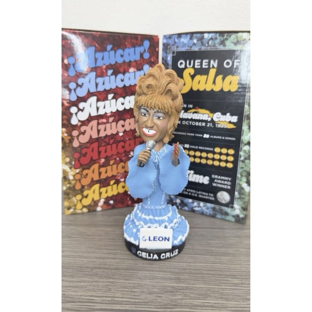 Celia Cruz Miami Marlins Limited Edition Bobblehead 100 Year Anniversary, New
